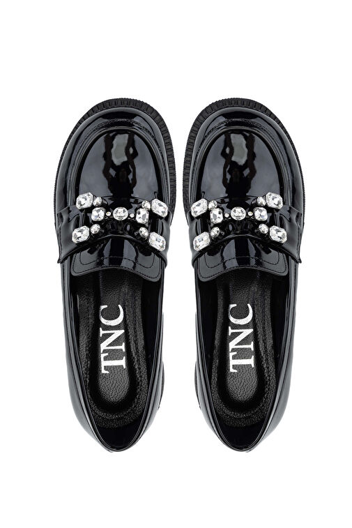 Tamer Tanca Siyah Kadın Süet Loafer 1065 60-2071 BN AYK SK24-25 - Görsel 6