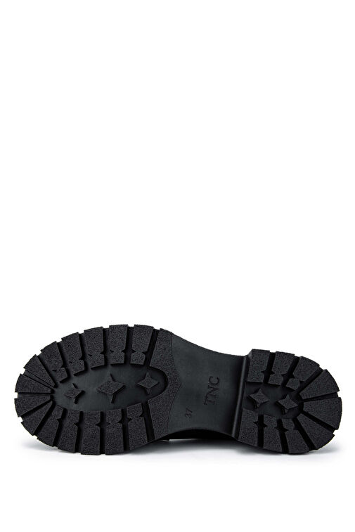 Tamer Tanca Kadın Hakiki Deri Siyah Deri Loafer Ayakkabı - Görsel 6