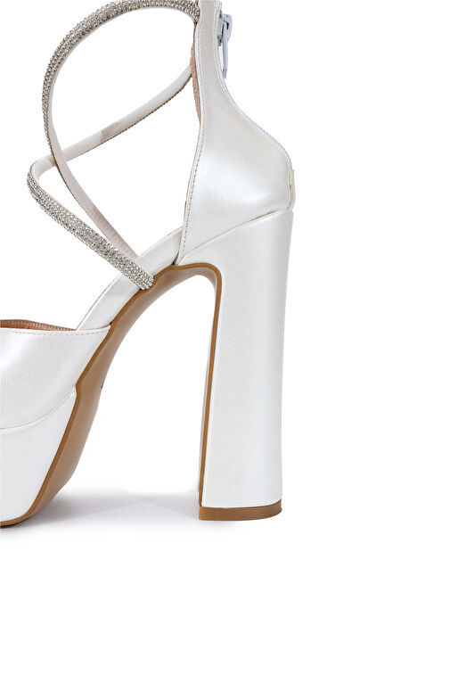 Tamer Tanca Altın Kadın Deri Topuklu Ayakkabı 1065 223-551 BN AYK SK24-25 - Görsel 5