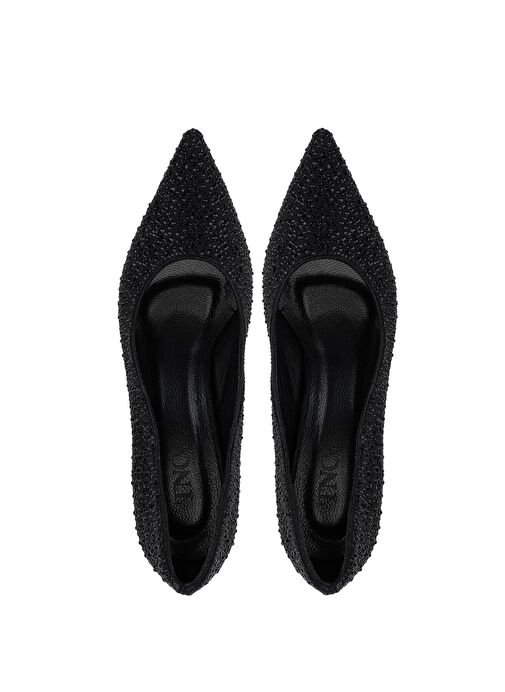 Tamer Tanca Kadın Suni Deri Siyah Topuklu Ayakkabı - Görsel 7