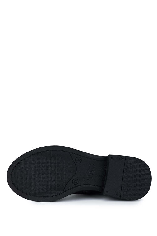 Tamer Tanca Kadın Hakiki Deri Siyah Deri Casual Bot - Görsel 6