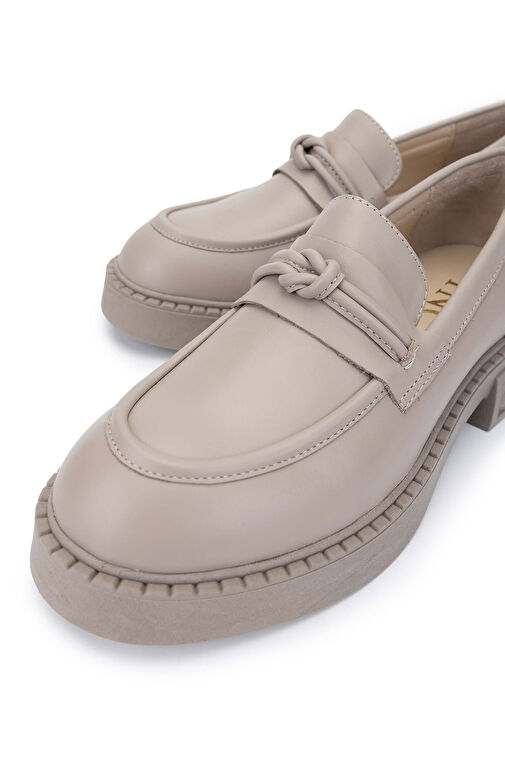 Tamer Tanca Kadın Hakiki Deri Vizon Loafer Ayakkabı - Görsel 4