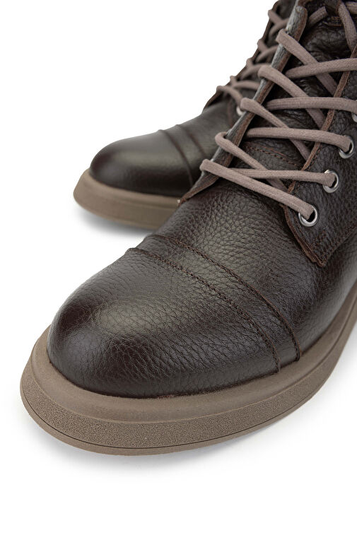 Tamer Tanca Kadın Hakiki Deri Kahverengi Casual Bot - Görsel 4