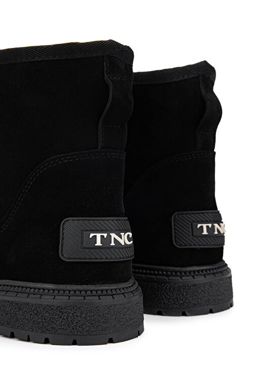 Tamer Tanca Kadın Hakiki Deri Siyah Süet Casual Bot - Görsel 5