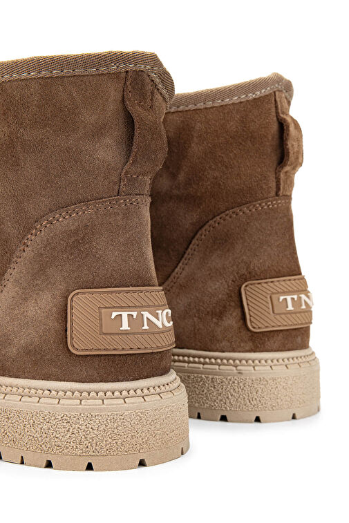 Tamer Tanca Kadın Hakiki Deri Tütün Süet Casual Bot - Görsel 5