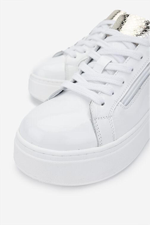 Valmenti Beyaz Kadın Deri Sneaker 945 01 BN AYK SK24-25 - Görsel 4