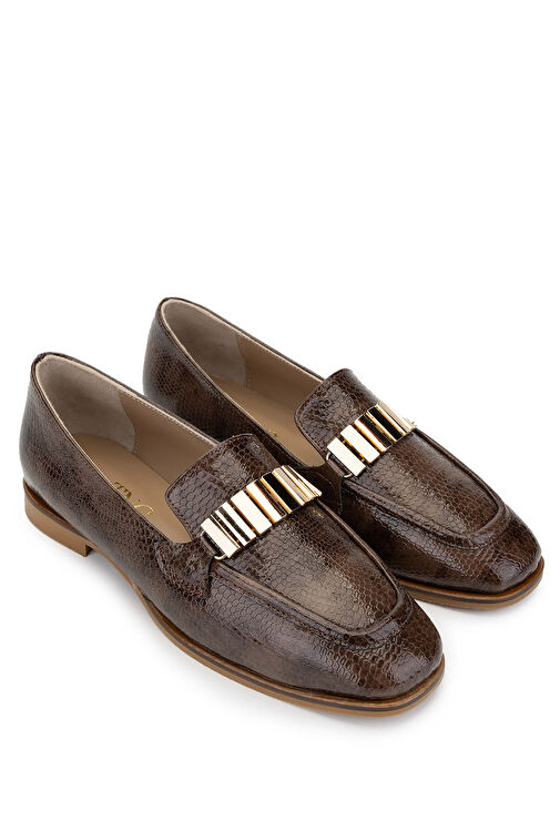 Tamer Tanca Siyah Kadın Deri Loafer 945 11245-1 BN AYK SK24-25 - Görsel 3