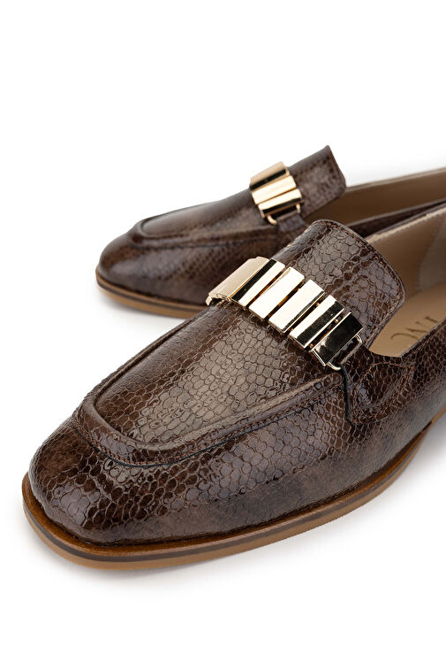 Tamer Tanca Siyah Kadın Deri Loafer 945 11245-1 BN AYK SK24-25 - Görsel 4