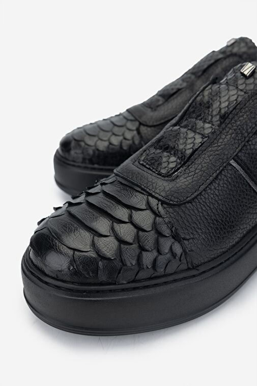 Valmenti Siyah Kadın Deri Sneaker 1011 6627 BN AYK SK24-25 - Görsel 4