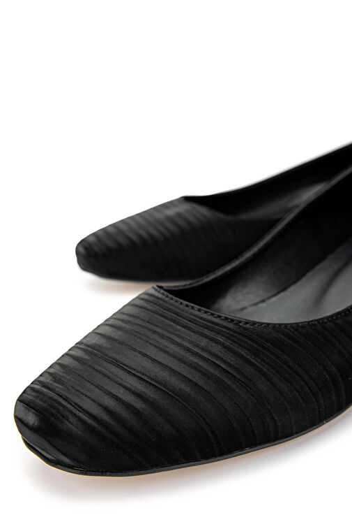 Tamer Tanca Kadın Hakiki Deri Siyah Babet Ayakkabı - Görsel 5