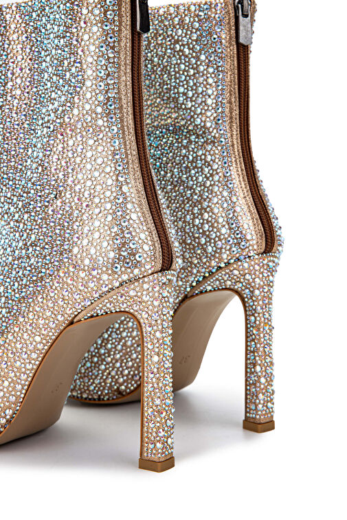 Tamer Tanca Kadın Hakiki Deri Bej Topuklu Bot - Görsel 6