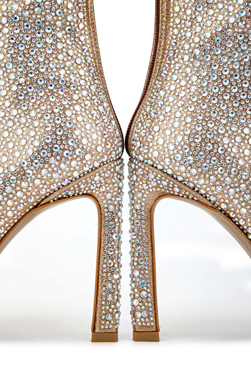 Tamer Tanca Kadın Hakiki Deri Bej Topuklu Bot - Görsel 7