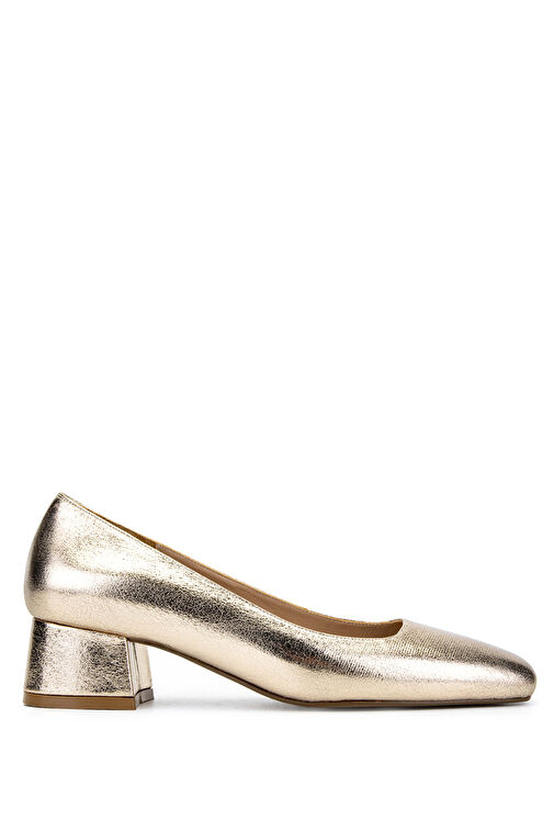 Tamer Tanca Kadın Hakiki Deri Sarı Topuklu Ayakkabı - Görsel 2