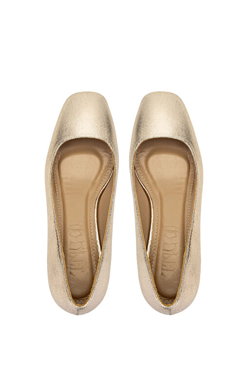 Tamer Tanca Kadın Hakiki Deri Sarı Topuklu Ayakkabı - Görsel 5