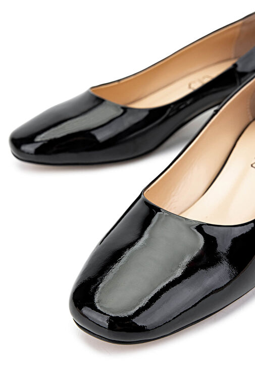 Tamer Tanca Siyah Kadın Süet Topuklu Ayakkabı 1036 H5659 BN AYK SK24-25 - Görsel 5