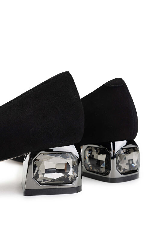 Tamer Tanca Siyah Kadın Rugan Topuklu Ayakkabı 1036 H2116 BN AYK SK24-25 - Görsel 5