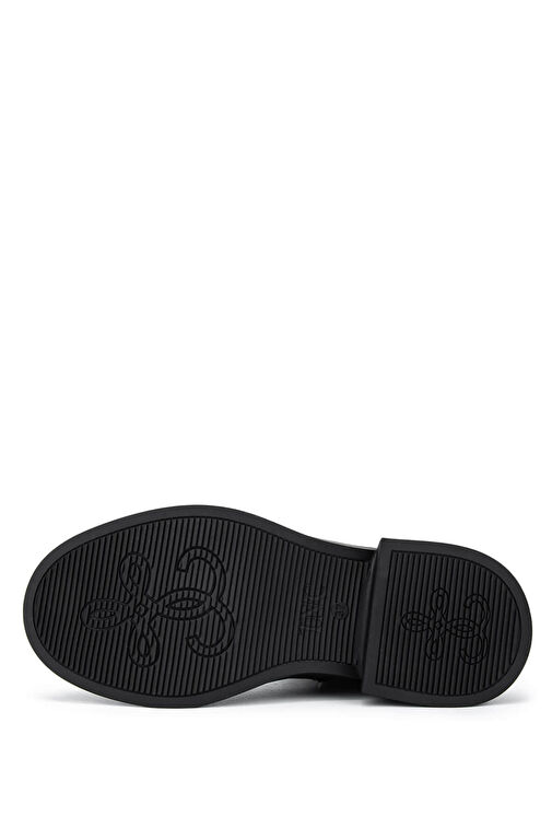 Tamer Tanca Kadın Hakiki Deri Siyah Rugan Casual Bot - Görsel 6