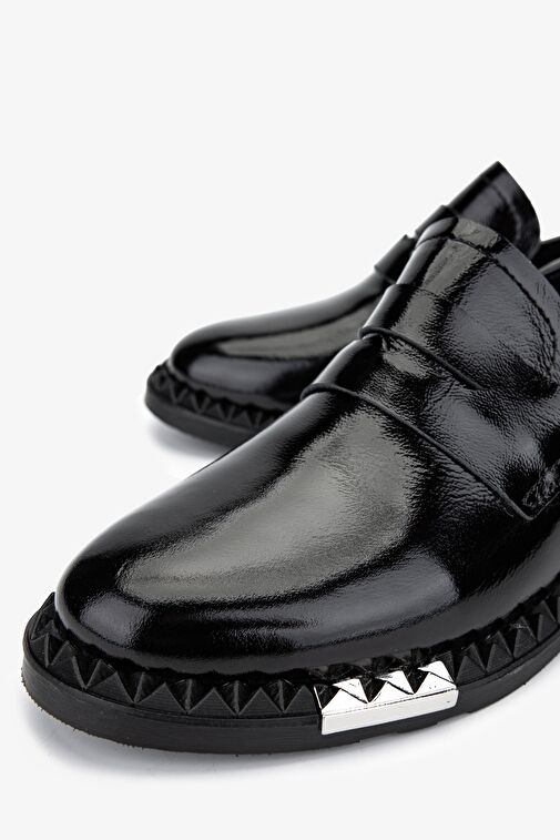 Valmenti Siyah Kadın Rugan Loafer 33 7800-1 BN AYK SK24-25 - Görsel 4