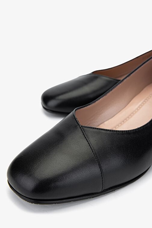 Valmenti Vizon Kadın Deri Topuklu Ayakkabı 33 ZC-7716 BN AYK SK24-25 - Görsel 4