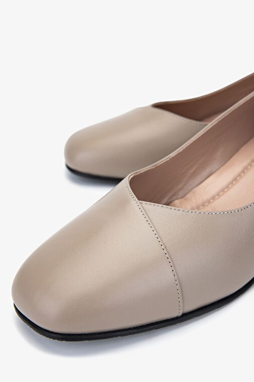 Valmenti Kadın Hakiki Deri Vizon Topuklu Ayakkabı - Görsel 4