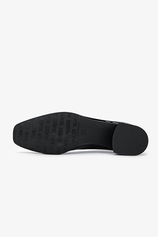 Valmenti Kadın Hakiki Deri Siyah Rugan Topuklu Ayakkabı - Görsel 5