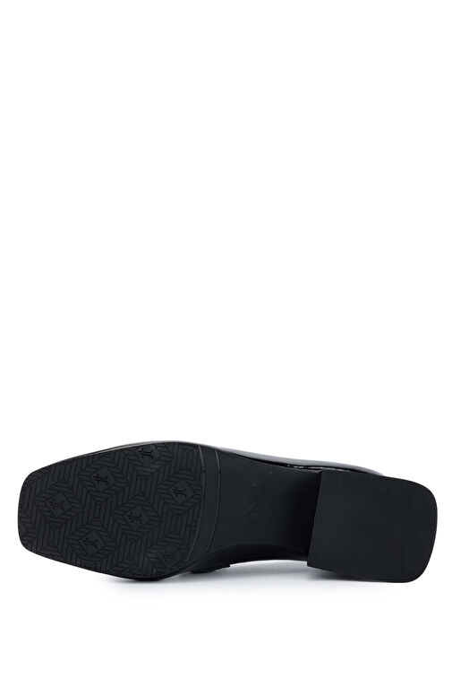 Tamer Tanca Kadın Hakiki Deri Siyah Topuklu Ayakkabı - Görsel 5