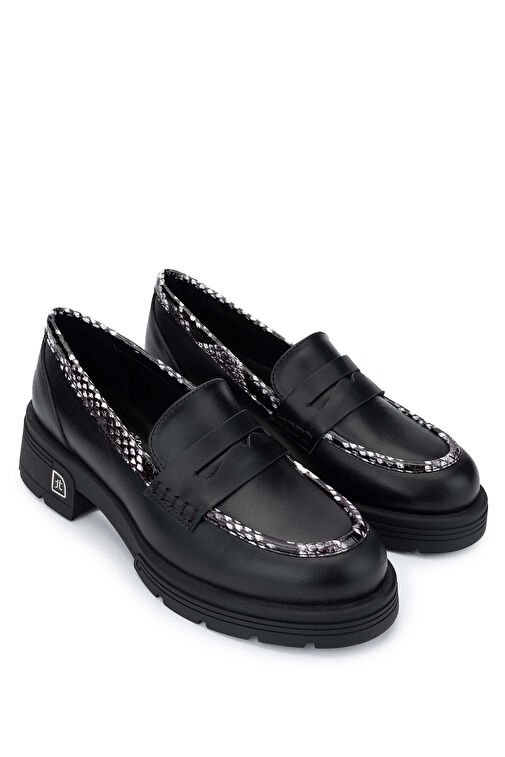 Tamer Tanca Bej Kadın Deri Loafer 33 2000-1 BN AYK SK24-25 - Görsel 3