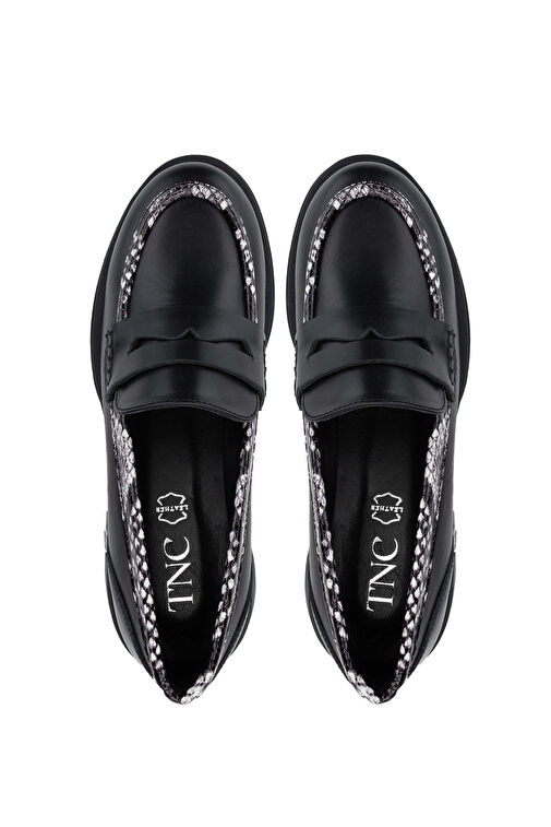 Tamer Tanca Bej Kadın Deri Loafer 33 2000-1 BN AYK SK24-25 - Görsel 4