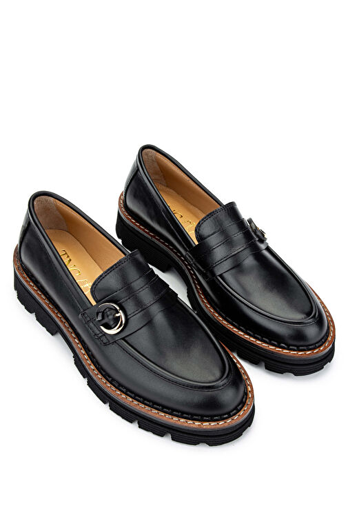 Tamer Tanca Vizon Kadın Deri Loafer 33 4002-1 BN AYK SK24-25 - Görsel 3