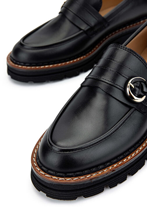 Tamer Tanca Vizon Kadın Deri Loafer 33 4002-1 BN AYK SK24-25 - Görsel 5