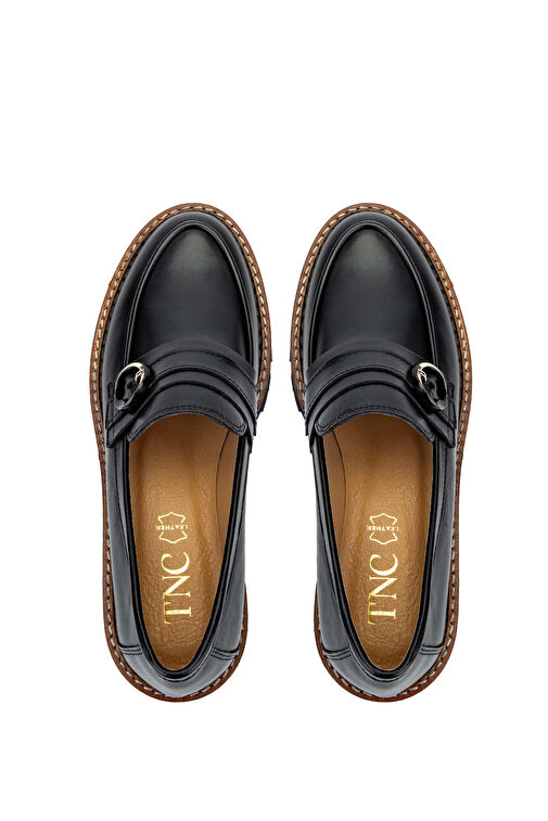 Tamer Tanca Vizon Kadın Deri Loafer 33 4002-1 BN AYK SK24-25 - Görsel 6