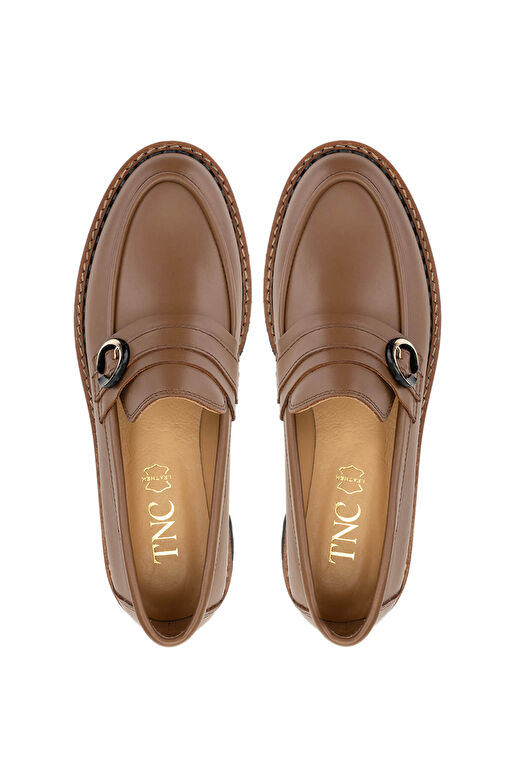 Tamer Tanca Kadın Hakiki Deri Vizon Loafer Ayakkabı - Görsel 6