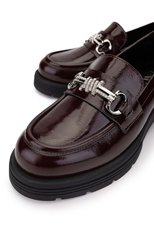 Tamer Tanca Vizon Kadın Deri Loafer 33 2005-1 BN AYK SK24-25 - Görsel 4