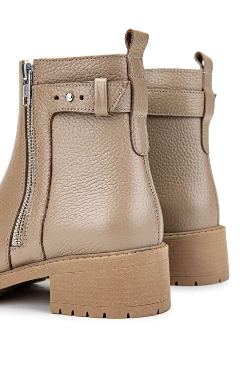 Tamer Tanca Kadın Hakiki Deri Vizon Floter Casual Bot - Görsel 5