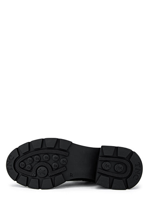 Tamer Tanca Kadın Hakiki Deri Siyah Rugan Casual Bot - Görsel 4