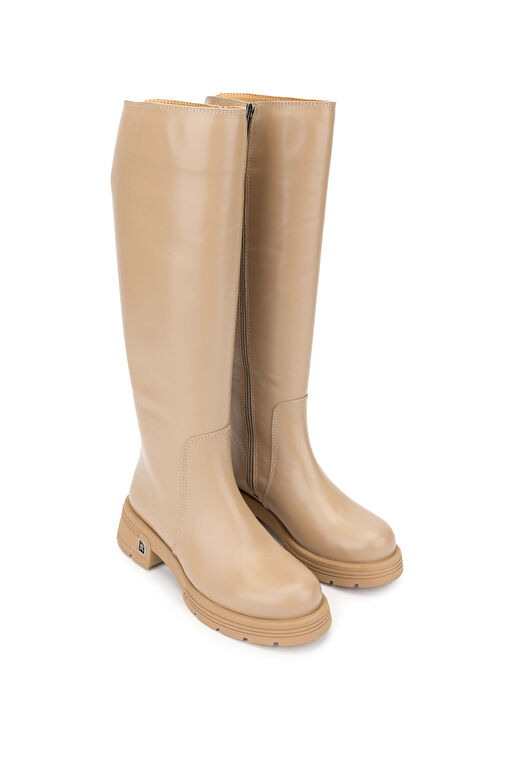 Tamer Tanca Kadın Hakiki Deri Camel Casual Çizme - Görsel 3