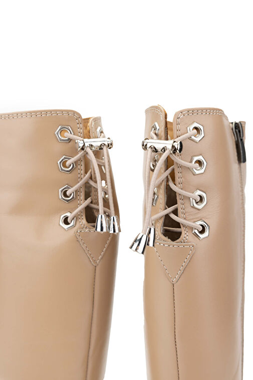 Tamer Tanca Kadın Hakiki Deri Camel Casual Çizme - Görsel 5