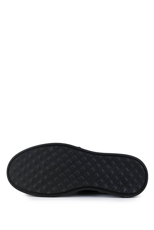 Tamer Tanca Erkek Hakiki Deri Siyah Deri Casual Ayakkabı - Görsel 5