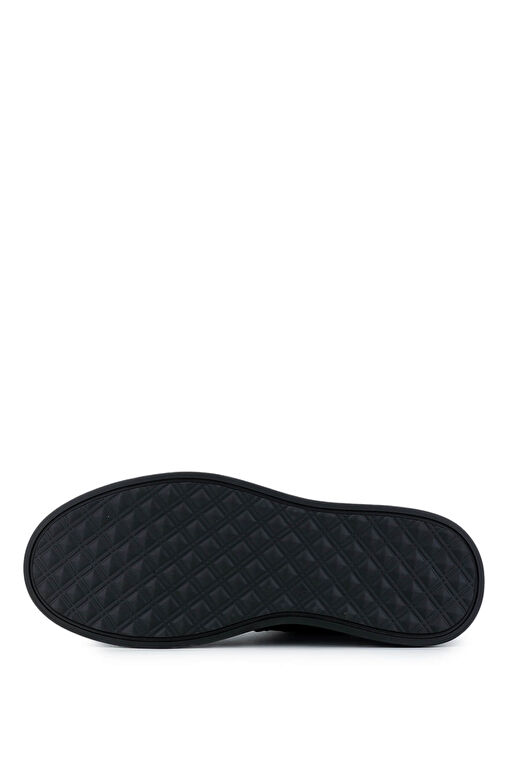 Tamer Tanca Erkek Hakiki Deri Siyah Casual Bot - Görsel 6