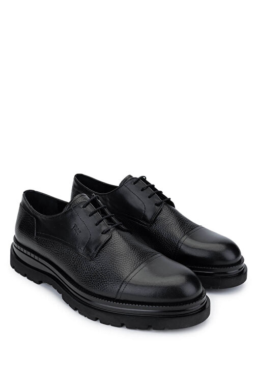 Tamer Tanca Siyah Erkek Deri Klasik Ayakkabı 537 3496 ERK AYK SK24-25 - Görsel 3