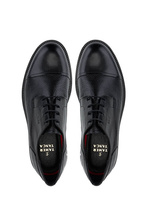 Tamer Tanca Siyah Erkek Deri Klasik Ayakkabı 537 3496 ERK AYK SK24-25 - Görsel 6