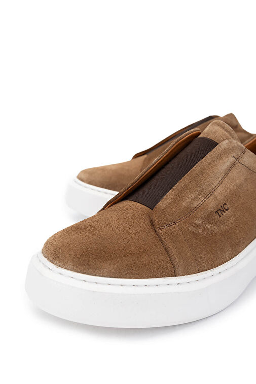 Tamer Tanca Erkek Hakiki Deri Tütün Süet Loafer Ayakkabı - Görsel 4