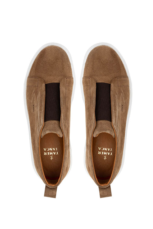 Tamer Tanca Erkek Hakiki Deri Tütün Süet Loafer Ayakkabı - Görsel 6