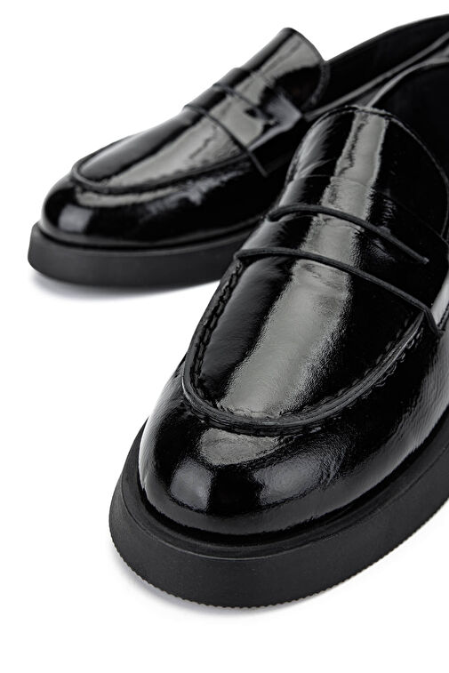 Tamer Tanca Vizon Kadın Rugan Loafer 1059 0930-1650 BN AYK SK24-25 - Görsel 5