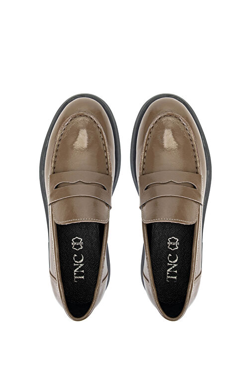 Tamer Tanca Kadın Hakiki Deri Vizon Rugan Loafer Ayakkabı - Görsel 6