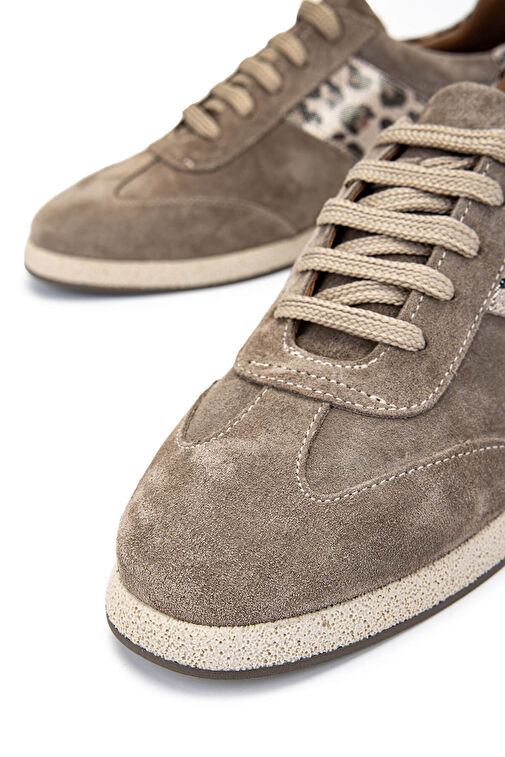 Tamer Tanca Kadın Hakiki Deri Bej Sneakers & Spor Ayakkabı - Görsel 5