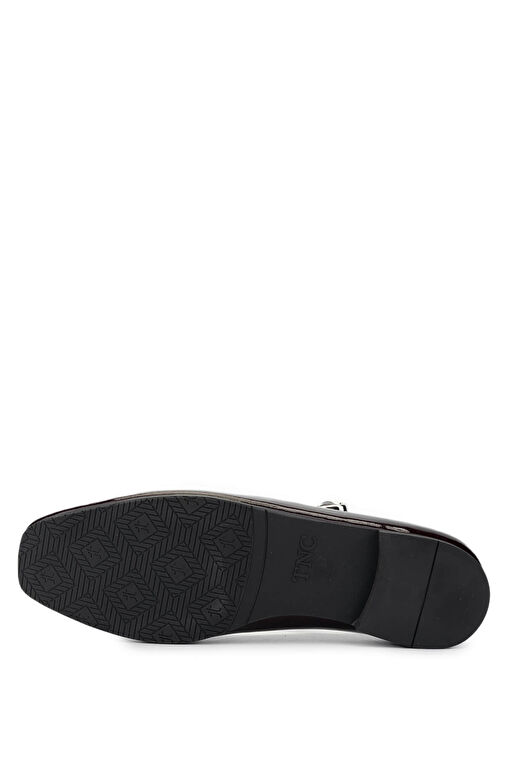 Tamer Tanca Kadın Hakiki Deri Bordo Rugan Babet Ayakkabı - Görsel 5