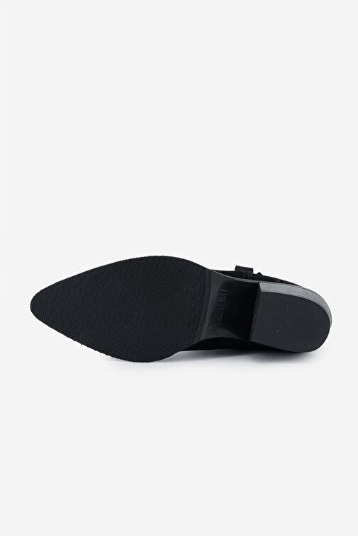 Valmenti Kadın . Siyah Nubuk Topuklu Bot - Görsel 6