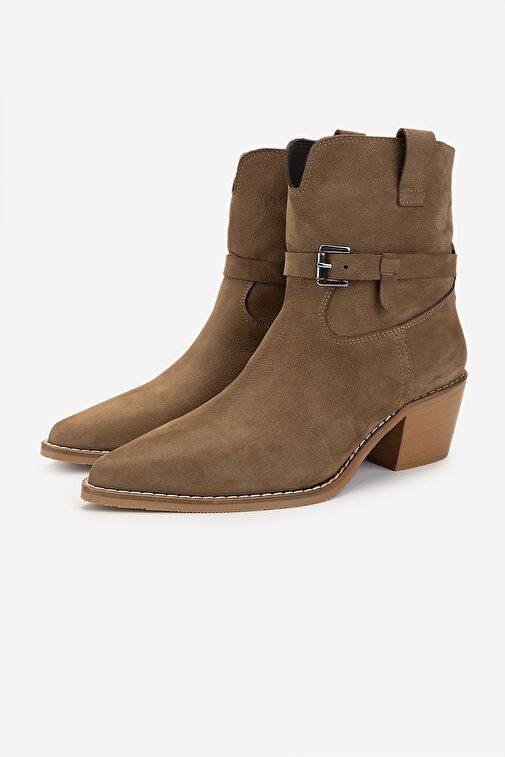 Valmenti Kadın . Taba Topuklu Bot - Görsel 6