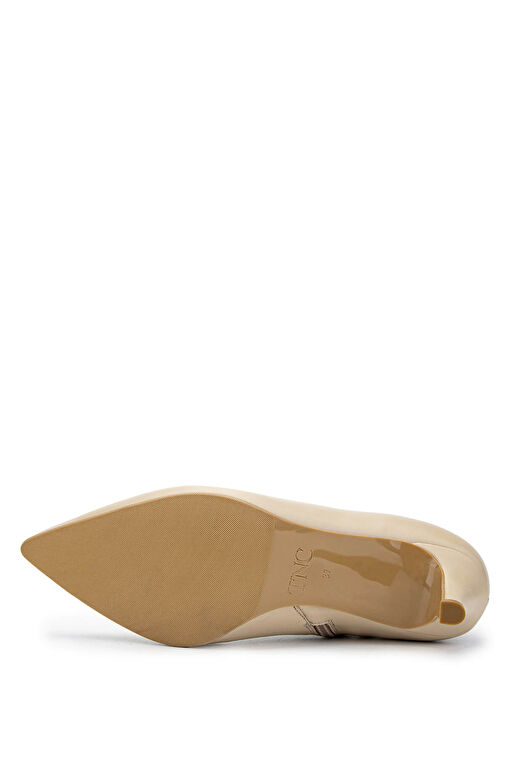 Tamer Tanca Kadın Hakiki Deri Bej Topuklu Bot - Görsel 6